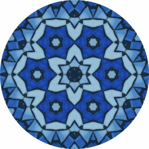 Blue Circle Rug